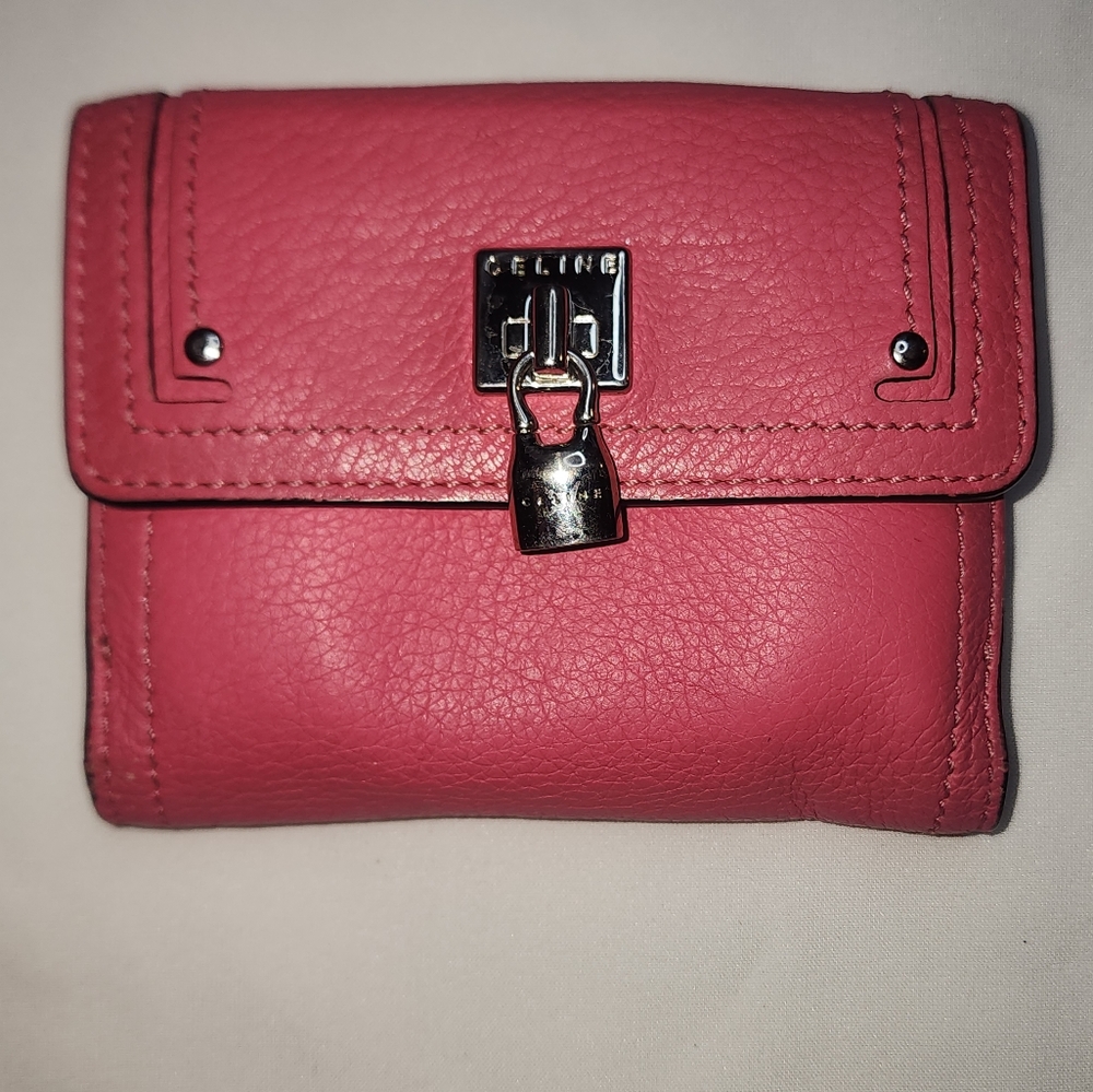 EUC Vintage Authentic Celine Pink Bifold Wallet
